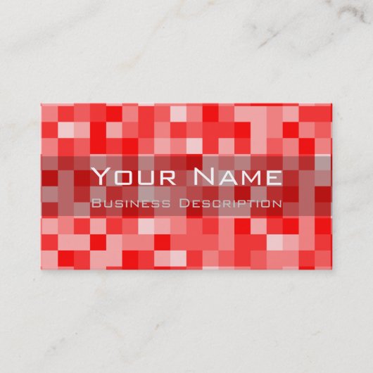Carte de visite motif carré (Devant)