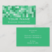 Carte de visite motif carré (Devant / Derrière)