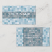 Carte de visite motif carré (Devant / Derrière)