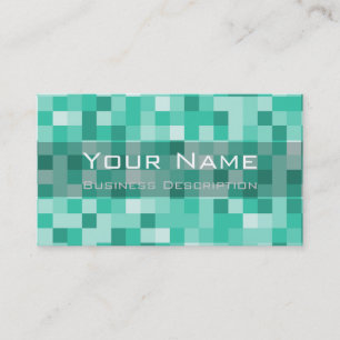 Carte de visite motif carré