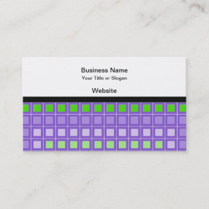 Carte De Visite Motif carré violet