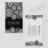 Carte De Visite Motif cercle blanc (Devant / Derrière)