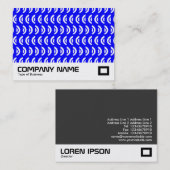 Carte De Visite Motif Cercles bleus (Devant / Derrière)