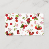 Carte De Visite Motif cerise 1 (Devant)