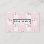 Carte De Visite Motif chats élégants modernes customisé (Devant)