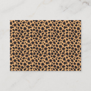 Carte De Visite Motif Cheetah