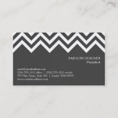 Carte De Visite Motif Cheveron (Dos)