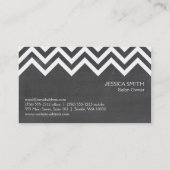Carte De Visite Motif Cheveron (Dos)