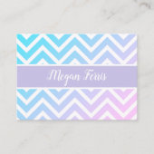 Carte de visite Motif Chevron (Devant)