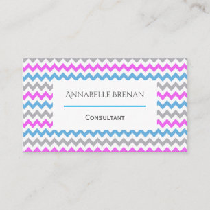 Carte De Visite Motif Chevron à l'oeil élégant