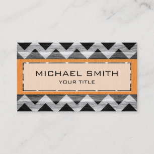 Carte De Visite Motif Chevron moderne