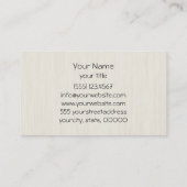 Carte De Visite Motif Chevron Zigzag gris et blanc (Dos)