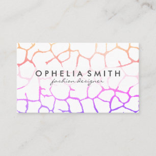 Carte De Visite Motif Chic Contemporain