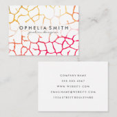 Carte De Visite Motif chic contemporain (Devant / Derrière)