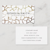 Carte De Visite Motif chic contemporain (Devant / Derrière)