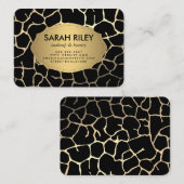 Carte De Visite Motif chic contemporain (Devant / Derrière)