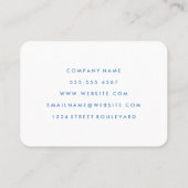 Carte De Visite Motif chic contemporain (Dos)