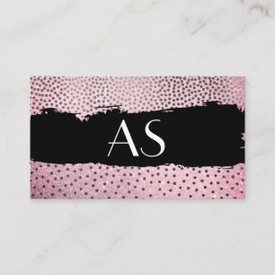 Carte De Visite Motif chic / Monogramme classique