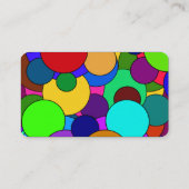 Carte De Visite Motif circulaire coloré (Dos)