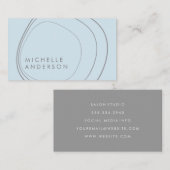 Carte De Visite Motif circulaire contemporain (Devant / Derrière)