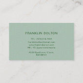 Carte De Visite Motif Cloud Abstrait simple Gold Line (Dos)