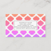 Carte De Visite Motif coloré (Dos)