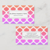 Carte De Visite Motif coloré (Devant / Derrière)
