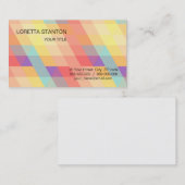 Carte De Visite Motif coloré (Devant / Derrière)