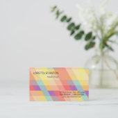 Carte De Visite Motif coloré (Debout devant)