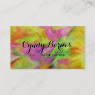 Carte De Visite Motif coloré Abstrait Tie Dye