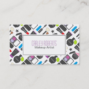Carte De Visite Motif coloré de maquillage