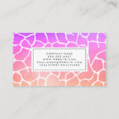 Carte De Visite Motif contemporain chic (Dos)