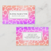 Carte De Visite Motif contemporain chic (Devant / Derrière)