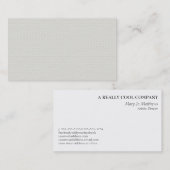 Carte De Visite Motif crème mou de nid d'abeilles (Devant / Derrière)