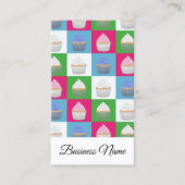 Carte De Visite Motif Cupcake (Devant)
