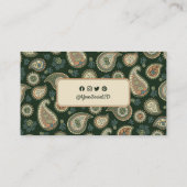 Carte De Visite Motif Cypress Paisley (Dos)