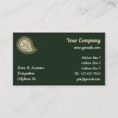 Carte De Visite Motif Cypress Paisley (Devant)