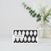 Carte De Visite Motif d'aquarelle des fantômes d'Halloween blanc e (Debout devant)