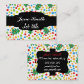 Carte De Visite Motif d'arbres de Noël (Devant / Derrière)