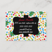 Carte De Visite Motif d'arbres de Noël (Dos)