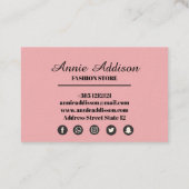 Carte De Visite Motif d'arc de pois (Dos)