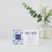Carte De Visite Motif de Ancre Tie Dye (Debout devant)