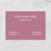 Carte De Visite Motif de bandes verticales blanches roses (Dos)