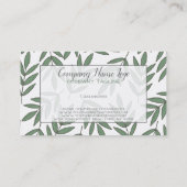 Carte De Visite Motif de branche d'arborescence (Dos)