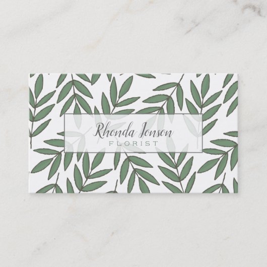 Carte De Visite Motif de branche d'arborescence (Devant)