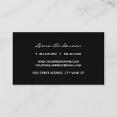 Carte De Visite Motif de Buffalo Plaid moderne (Dos)