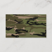 Carte De Visite Motif de camo Hunter Green (Dos)