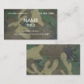 Carte De Visite Motif de camouflage (Devant / Derrière)