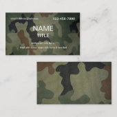Carte De Visite Motif de camouflage (Devant / Derrière)