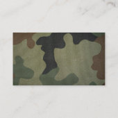 Carte De Visite Motif de camouflage (Dos)